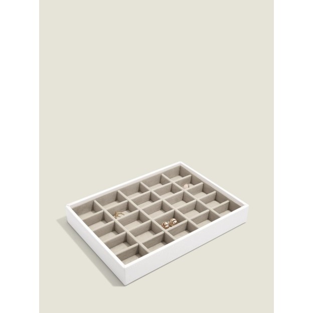 Cutie pentru bijuterii cu sectii alba