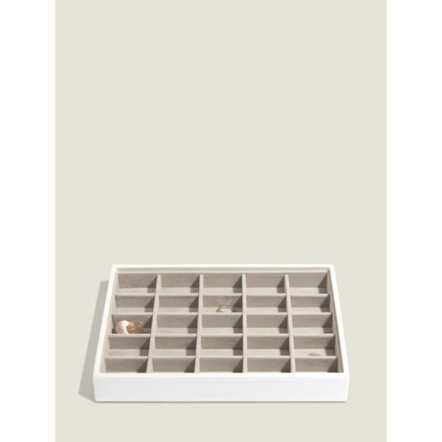 Cutie pentru bijuterii cu sectii alba