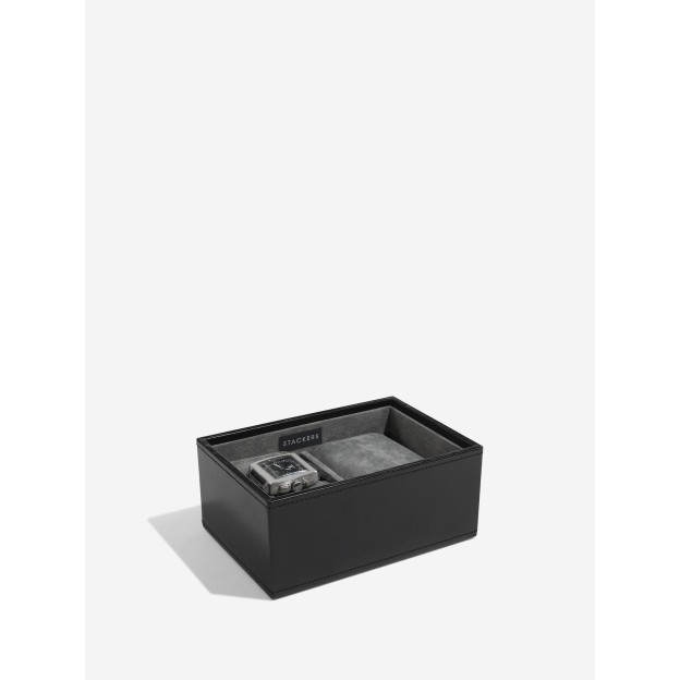 Cutie pentru ceas 2 secțiuni Black