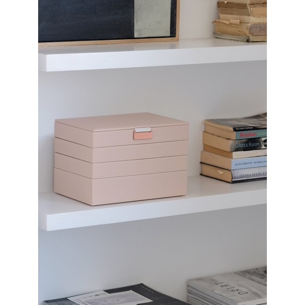 Set 4 cutii pentru bijuterii roz