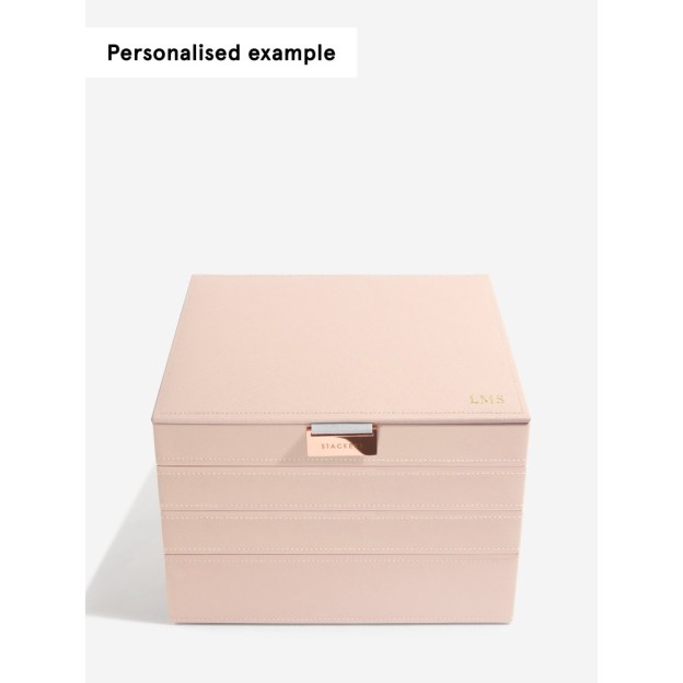 Set 4 cutii pentru bijuterii roz