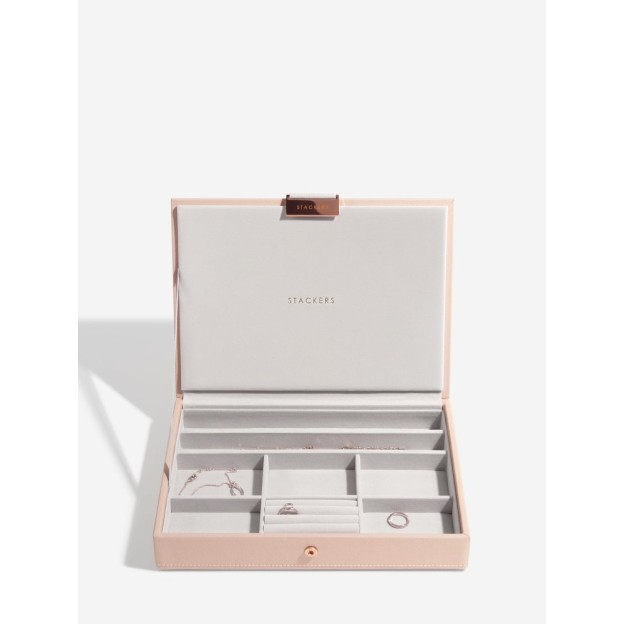 Set 4 cutii pentru bijuterii roz