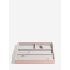 Set 4 cutii pentru bijuterii roz