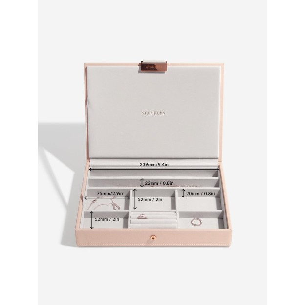 Set 4 cutii pentru bijuterii roz