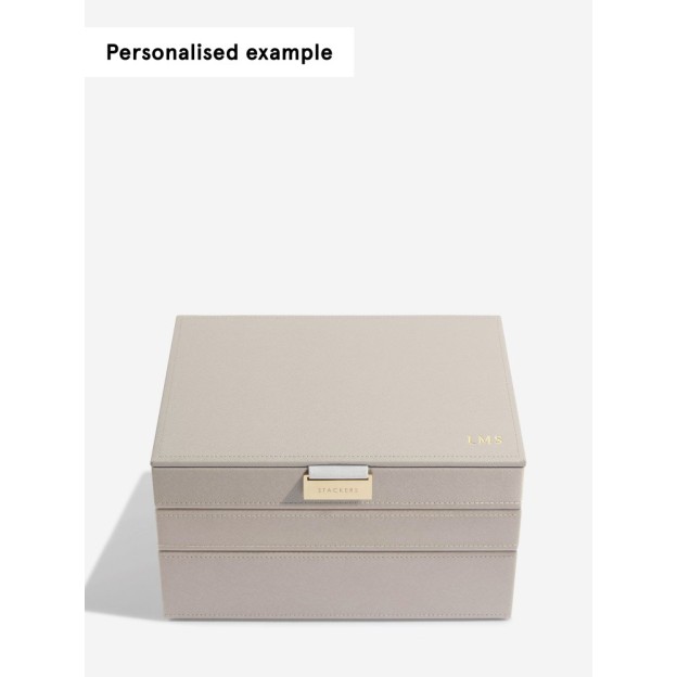 Set 3 cutii pentru bijuterii bej CLASSIC