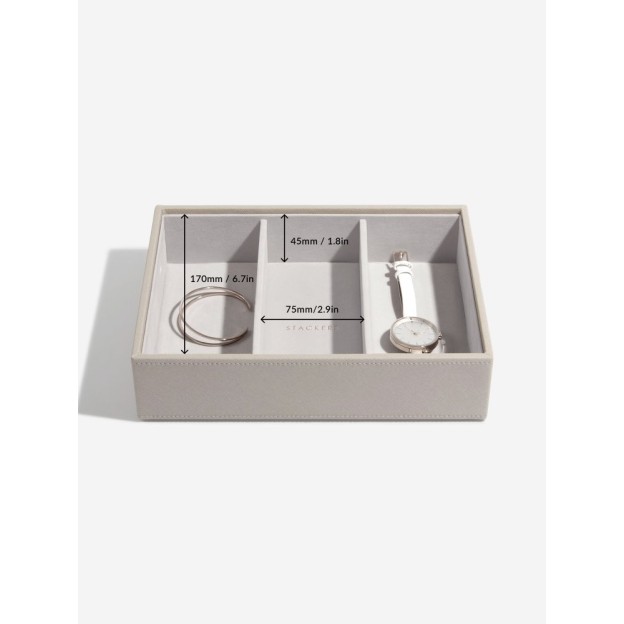 Set 3 cutii pentru bijuterii bej CLASSIC