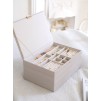 Set 3 cutii pentru bijuterii bej