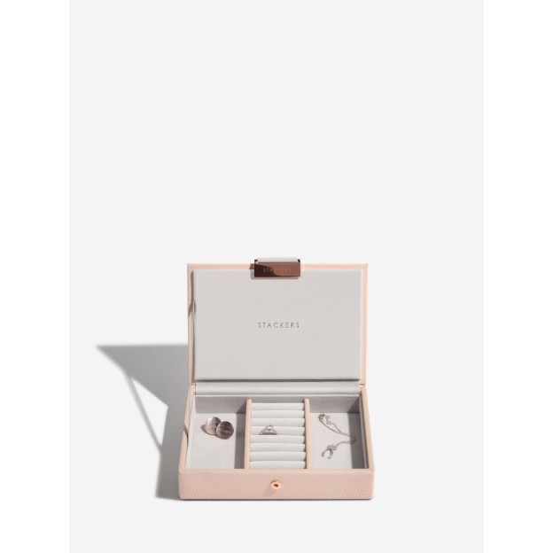 Set mini 2 cutii pentru bijuterii roz