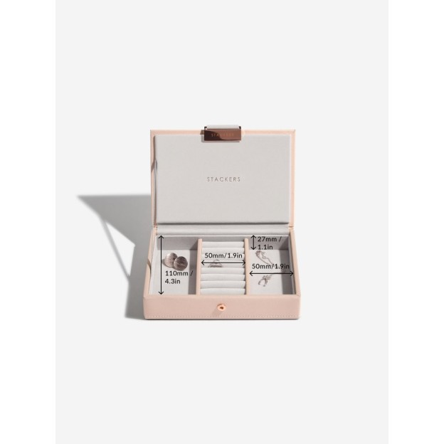 Set mini 2 cutii pentru bijuterii roz