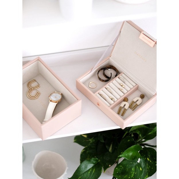 Set mini 2 cutii pentru bijuterii roz