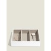 Set 4 cutii pentru bijuterii alb/rose gold