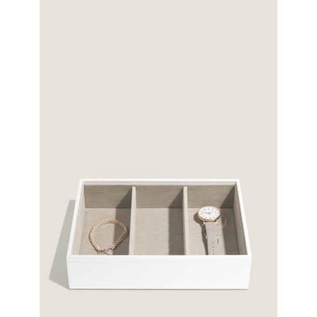 Set 4 cutii pentru bijuterii alb/rose gold