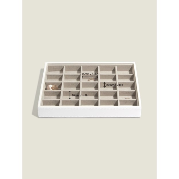 Set 4 cutii pentru bijuterii alb/rose gold