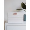 Set 4 cutii pentru bijuterii alb/rose gold