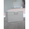 Set mini 2 cutii pentru bijuterii gri