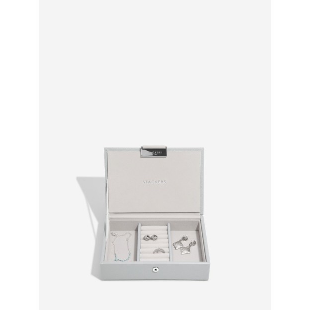 Set mini 2 cutii pentru bijuterii gri