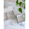 Set mini 2 cutii pentru bijuterii gri