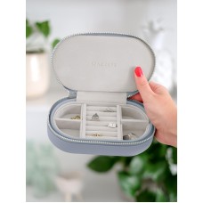 Cutie pentru bijuterie ovala lavanda