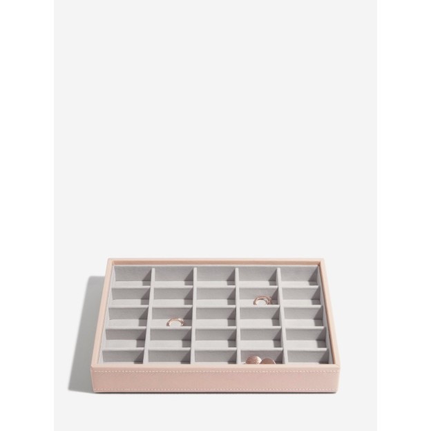 Cutie pentru bijuterie cu 3 nivele roz