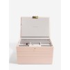 Cutie pentru bijuterie cu 3 nivele roz