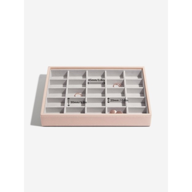 Cutie pentru bijuterie cu 3 nivele roz