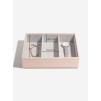 Cutie pentru bijuterie cu 3 nivele roz