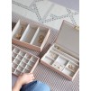 Cutie pentru bijuterie cu 3 nivele roz
