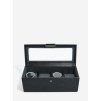Cutie pentru ceasuri cu 4 sectiuni Black