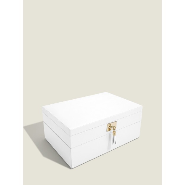 Набор 2 коробки для ювелирные изделия белый
