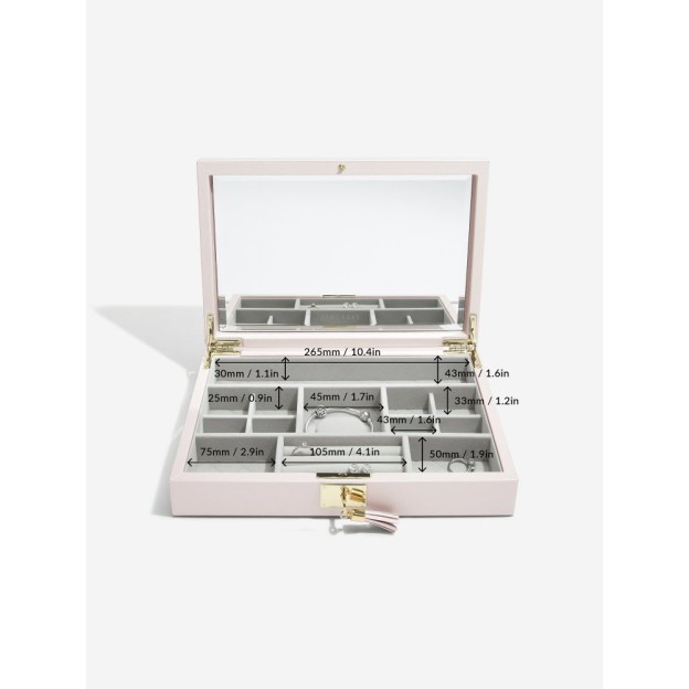 Set 2 cutii pentru bijuterii roz