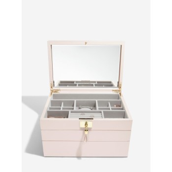 Set 3 cutii pentru bijuterii roz