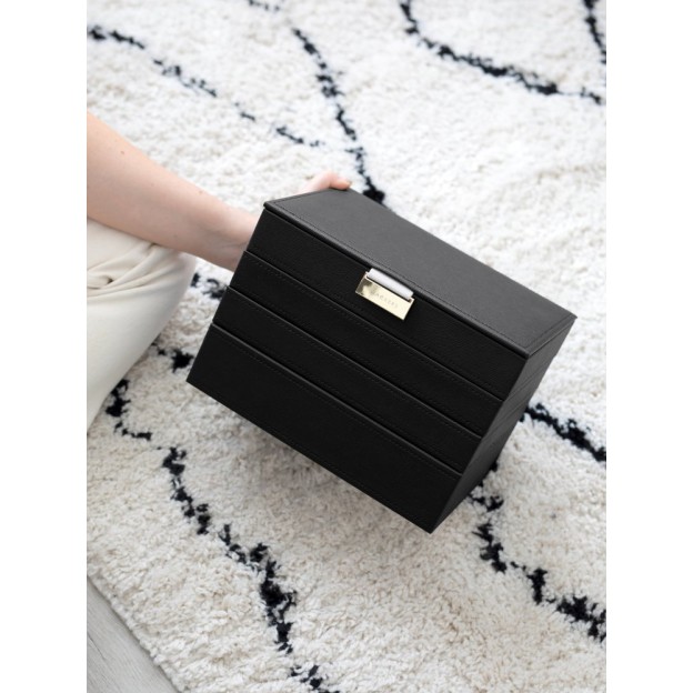 Set 4 cutii pentru bijuterii CLASSIC negru