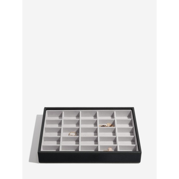 Set 4 cutii pentru bijuterii CLASSIC negru