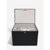 Set 4 cutii pentru bijuterii CLASSIC negru