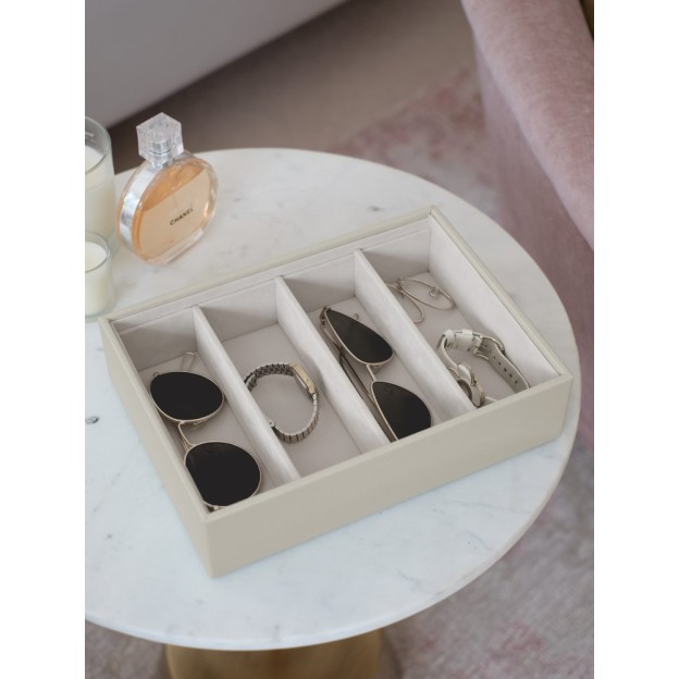 Cutie pentru accesorii&ochelari classic bej