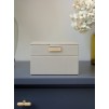 Cutie pentru bijuterie cu 2 nivele mini  bej