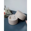 Cutie pentru bijuterii oatmeal rotunda