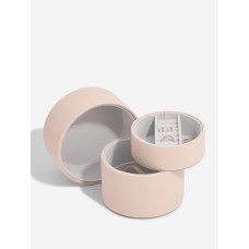 Cutie pentru bijuterii roz rotunda Cutie pentru bijuterii roz rotunda