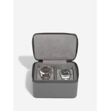 Cutie pentru ceas cu 2 sectiuni GREY Cutie pentru ceas cu 2 sectiuni GREY