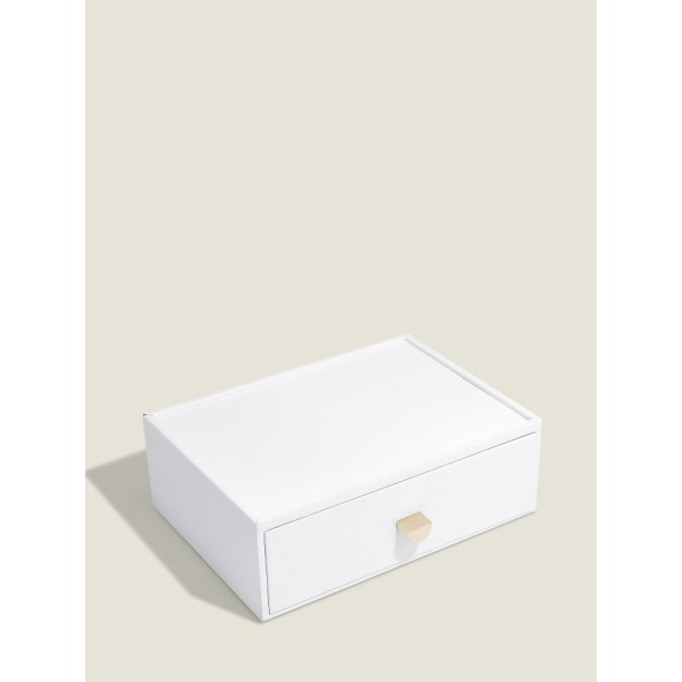 Cutie pentru bijuterii alba CLASSIC