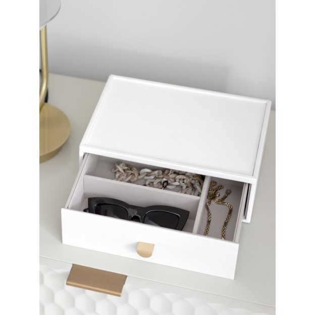 Cutie pentru bijuterii alba CLASSIC