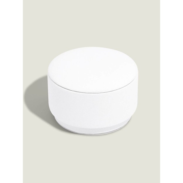 Cutie pentru bijuterie bej rotunda