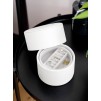 Cutie pentru bijuterie bej rotunda