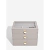Set 3 cutii pentru bijuterii CLASSIC BEJ