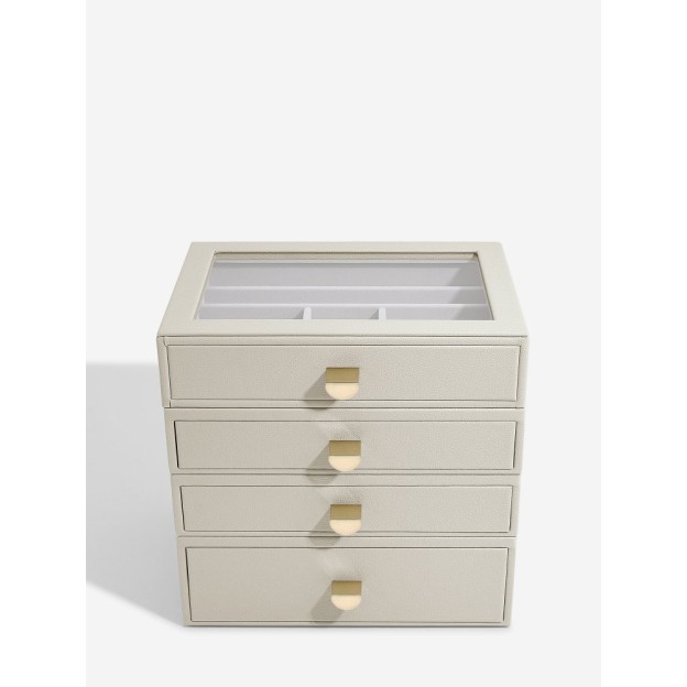 Cutie pentru bijuterii cu 4 nivele Oatmeal