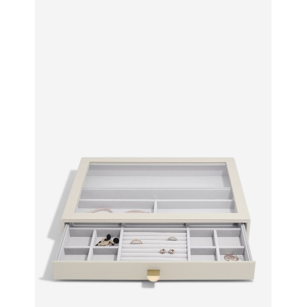 Set 3 cutii pentru bijuterii SUPERSIZE ivory