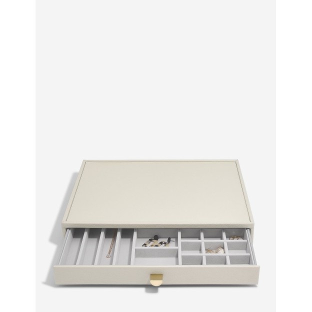 Set 3 cutii pentru bijuterii SUPERSIZE ivory