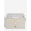 Set 3 cutii pentru bijuterii SUPERSIZE ivory