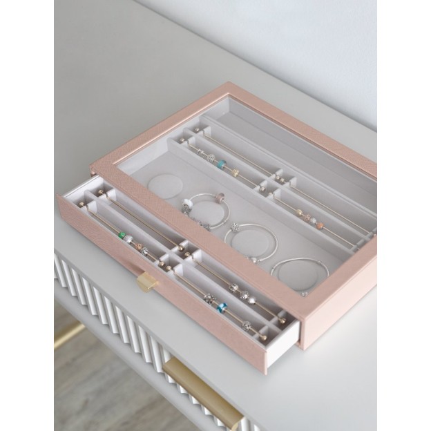 Cutie pentru bijuterie roz mare