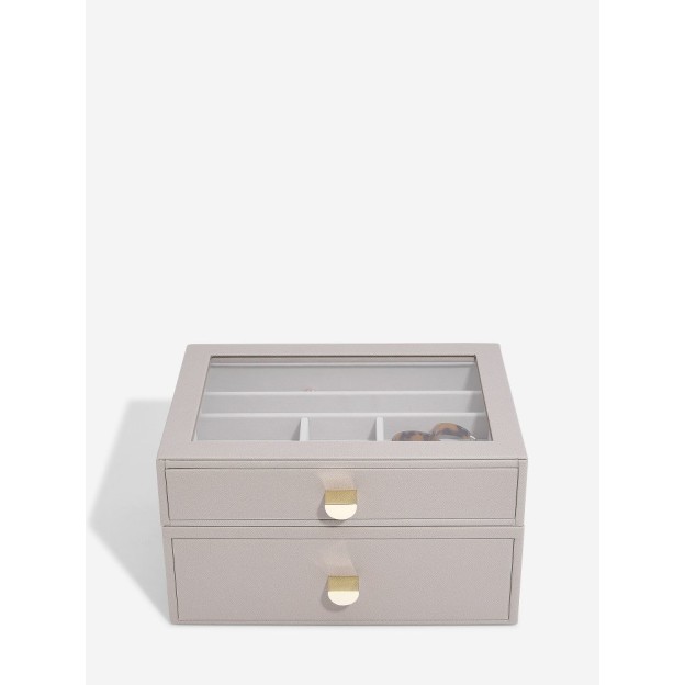 Set 2 cutii pentru bijuterii CLASSIC bej